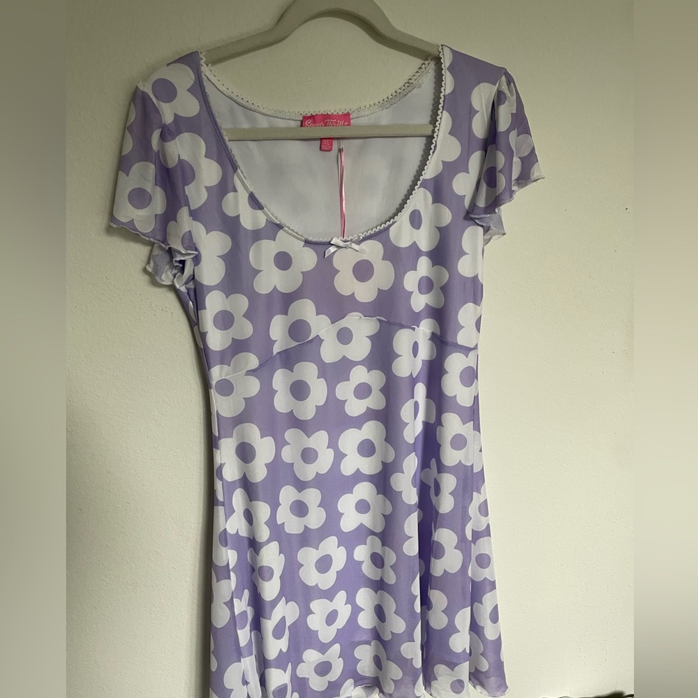 Dolls Kill XL purple floral dress
